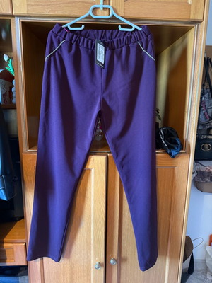 Eggplant pants new, size XXL