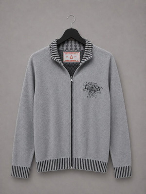 Dream Fashion Wear grey knitted cardigan, size L, vintage style