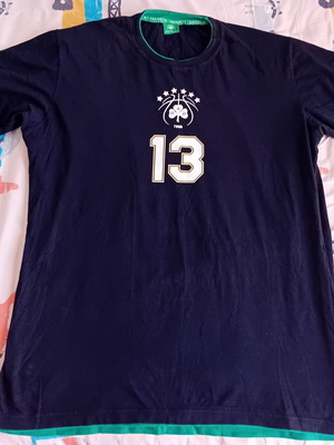 Panathinaikos basketball t-shirt Diamantidis used, size XXL, collectible jersey