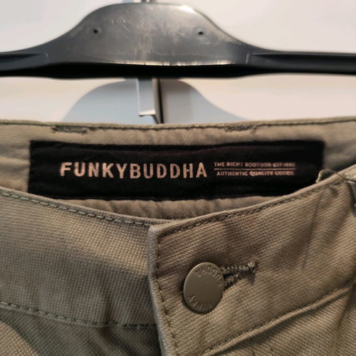 Funky Buddha cargo pants men's khaki new