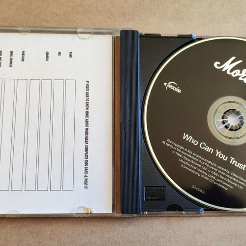 Morcheeba Who Can You Trust? CD in very good condition, electronic