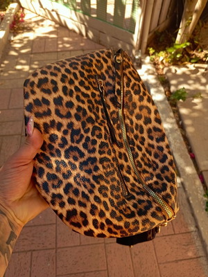 A.L.E. Waist Bag New Leopard Print Beige and Brown