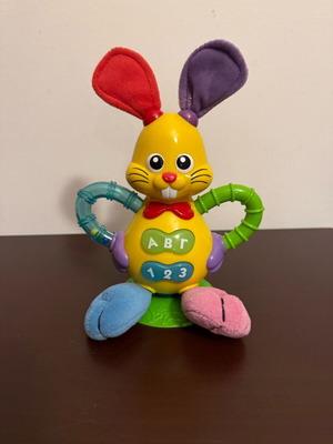 Winfun Talking Bunny Rattle like new for 3+ months