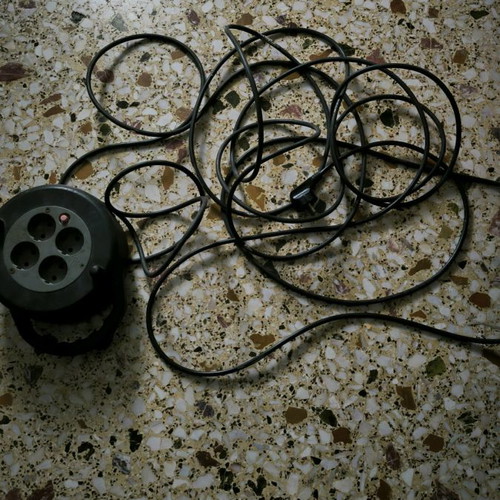 German extension cord used, approx. 15m reel