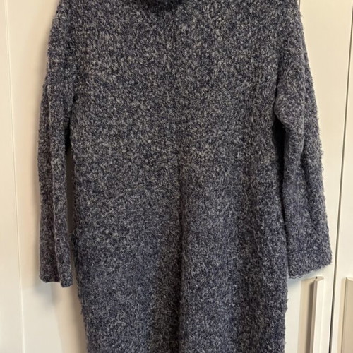Long cozy cardigan like new, blue, size L