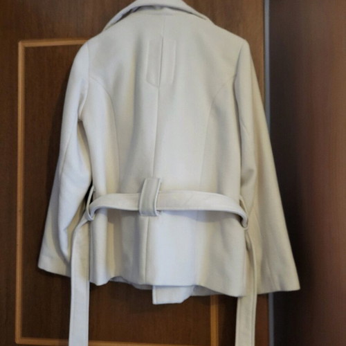 Pink Woman women's white coat like new, size XL