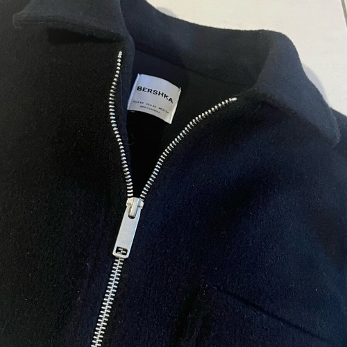 Bershka men's jacket black like new, size XS