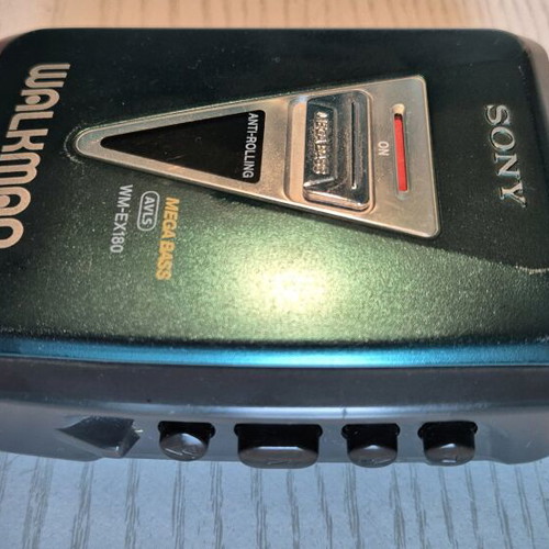 Sony Walkman WM-EX180 Megabass AVLS used, rare petrol color