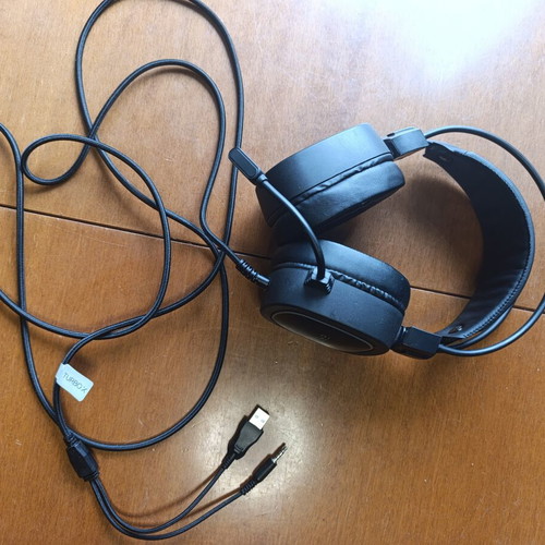 Turbo-X Erebus Gaming Headset wired, like new, black