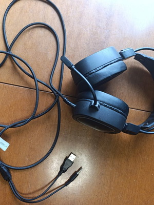 Turbo-X Erebus Gaming Headset wired, like new, black