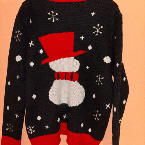 Winter sweater like new, size 2XL, black and red