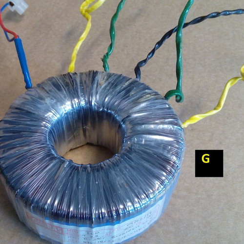 Toroidal transformer primary 300 VA 230 V used