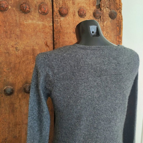 Vintage Italian cashmere angora cardigan like new, grey, size S