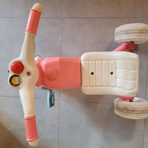 Baby Tricycle used, pink and white for toddlers