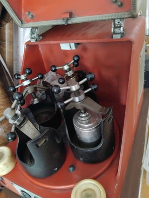 Planetary ball mill used, 4 vessels, Fritsch