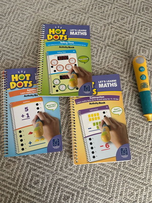 Hot Dots STEM activities like new, learning math and time