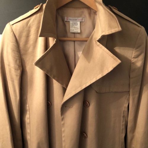 Paul & Joe Sister cotton gabardine coat used, beige size 42