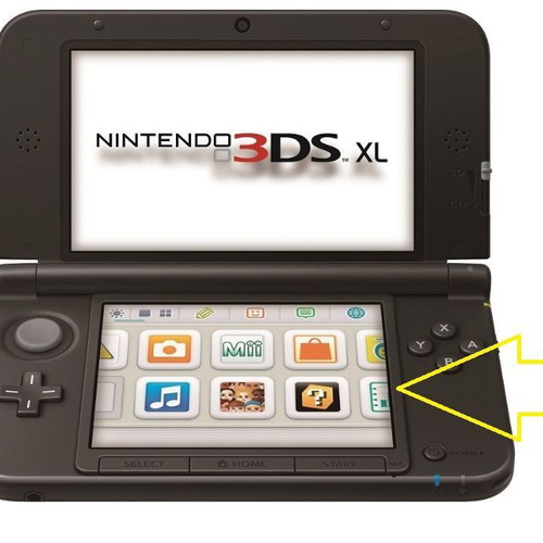 Nintendo 3DS XL bottom screen new.