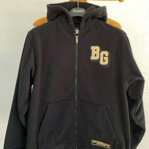Nike fleece jacket used, size M, black and beige