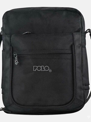Polo Vertical-L shoulder bag used, 3 liters, black-gray