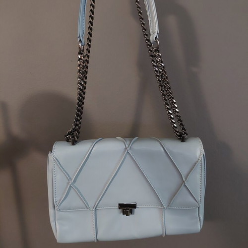 Zara shoulder bag like new, turquoise with chain strap