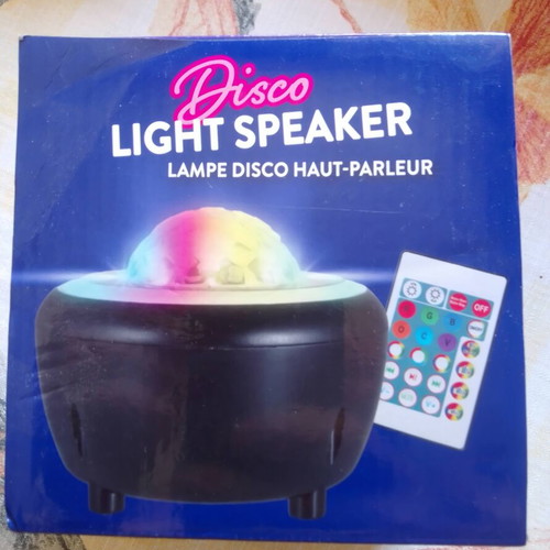 Bluetooth Disco Light Speaker with Remote Control, Portable