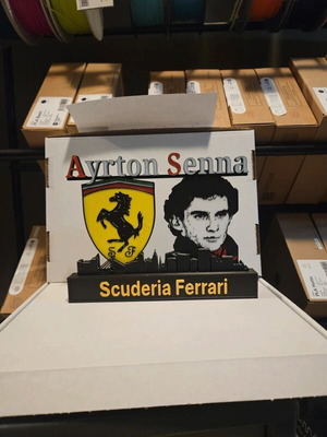 F1 Scuderia Ferrari Ayrton Senna Display new