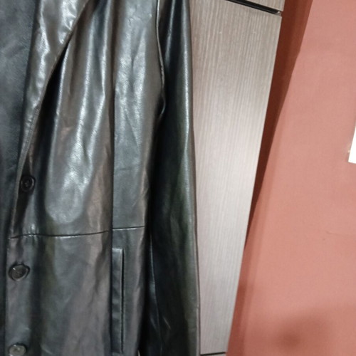 Benissimo women's leather coat like new, black, size XL