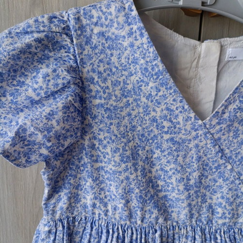 Marks & Spencer floral blue dress like new for 4-5 years old