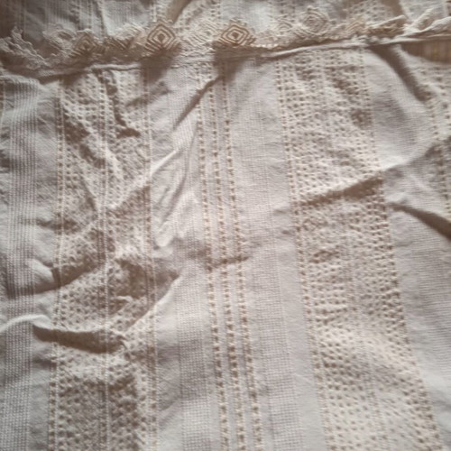 Handmade fabric used with lace very old (1960)