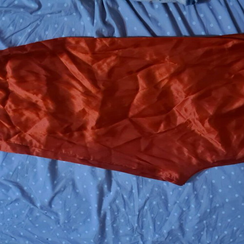 Satin pajama set red like new S-M