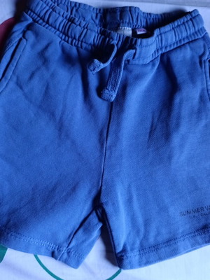 Zara boys' blue bermuda shorts, size 110 cm, ages 4-5