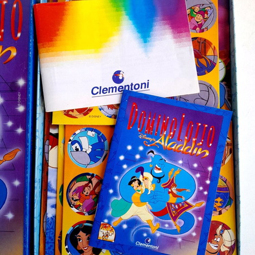 Domino Lotto Disney Aladdin 1992 Clementoni new