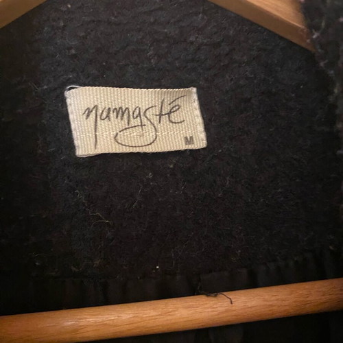 Namaste black coat size M used, warm with lining