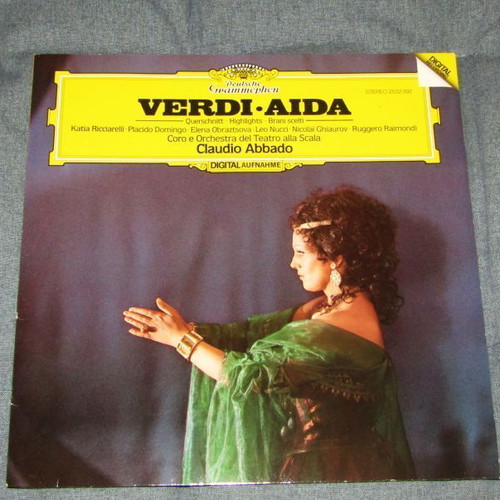 Verdi Aida vinyl record near mint, classical opera
