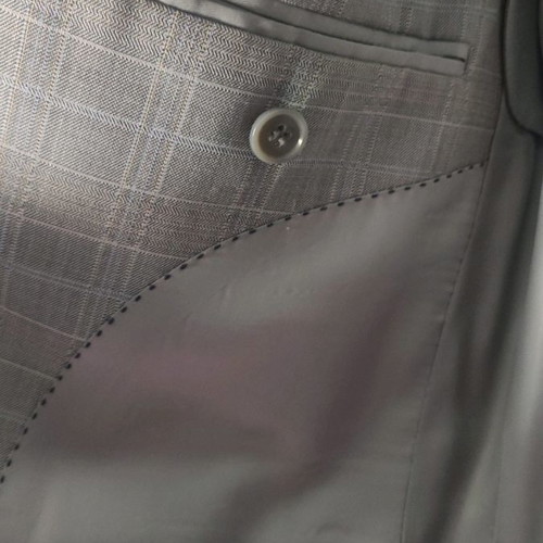 Paparazzi Men's Grey Checked Jacket Like New Size L