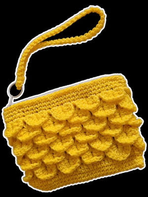 Handmade yellow toiletry bag new
