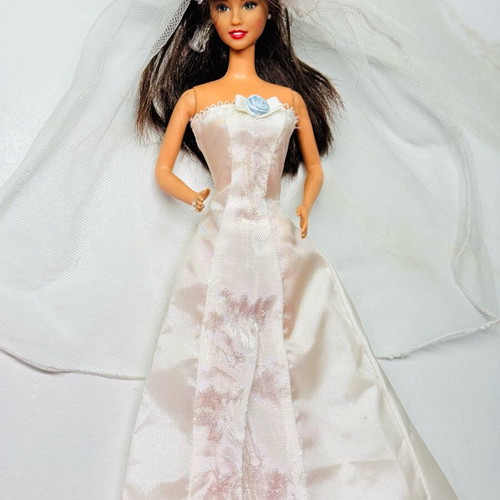 90s barbie dress Barbie Supermodel Claudia Schiffer Doll in Versace Gown main image 1