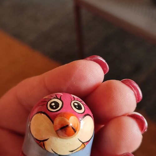 Babushka doll with penguin design new from Russia