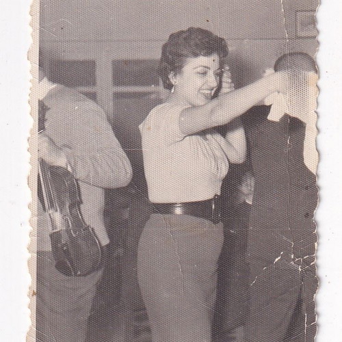 Smaroula Giouli Photograph 25/1/1957 used, 5 x 7.8 cm