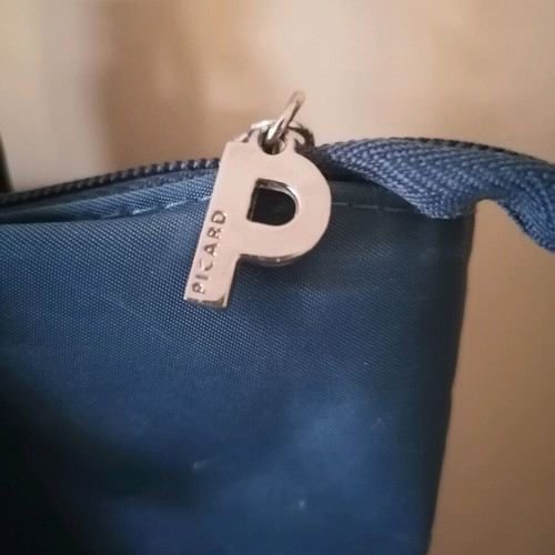 Picard shoulder bag used, blue with durable fabric