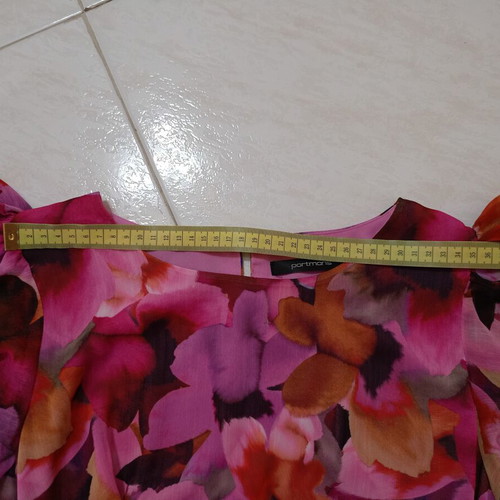 Portmans Floral Cocktail Dress, Pink and Purple, Size M