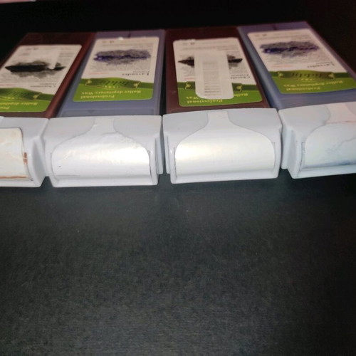 Waxing set with wax cartridges and electric wax heater