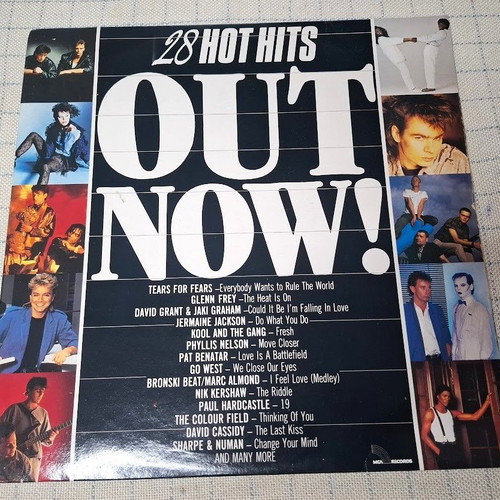 28 Hot Hits Out Now 2XLP used, pop