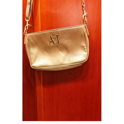 Armani Jeans crossbody bag used, patent leather dusty milo-gray