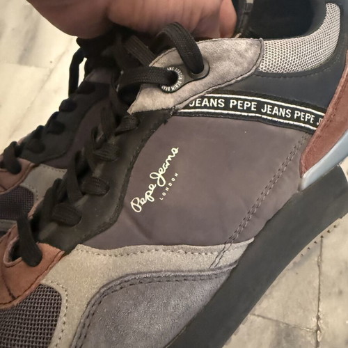 Pepe Jeans sneakers size 45 like new, black and grey