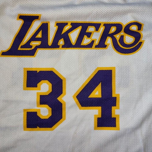 Los Angeles Lakers Jersey Champion Kids vest used with O'Neal 34
