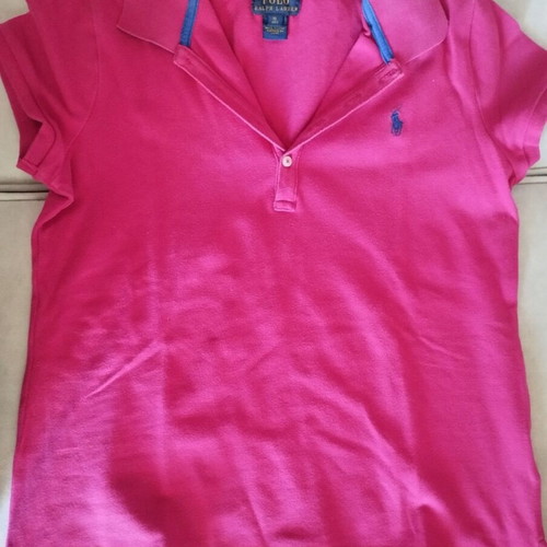 Polo Ralph Lauren Kids Polo Shirt XL (16) Like New, Pink and Blue