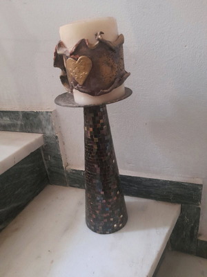 Mosaic candlesticks like new