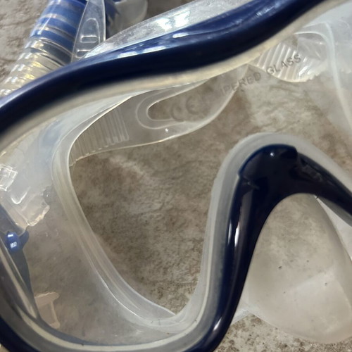 Tecnopro snorkeling mask and snorkel set with earplugs, size L